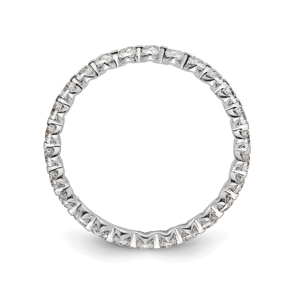 Lab-Grown Diamond Eternity Band in 14K White Gold, 2.2mm (7/8 ct. tw.), Size 7 - Sophia Jewelers