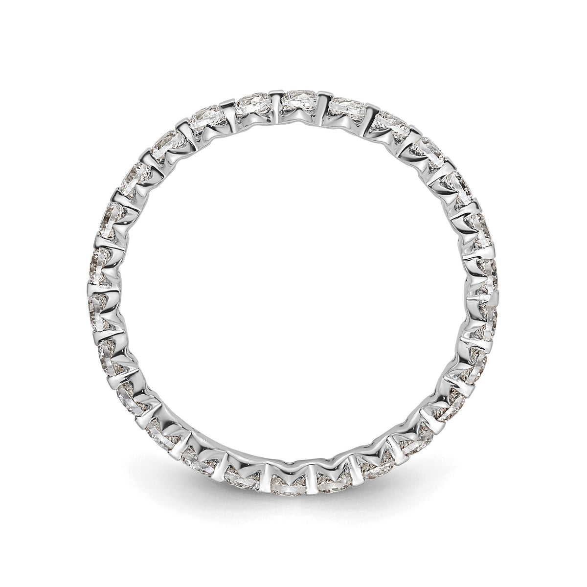 Lab-Grown Diamond Eternity Band in 14K White Gold, 2.2mm (7/8 ct. tw.), Size 7 - Sophia Jewelers