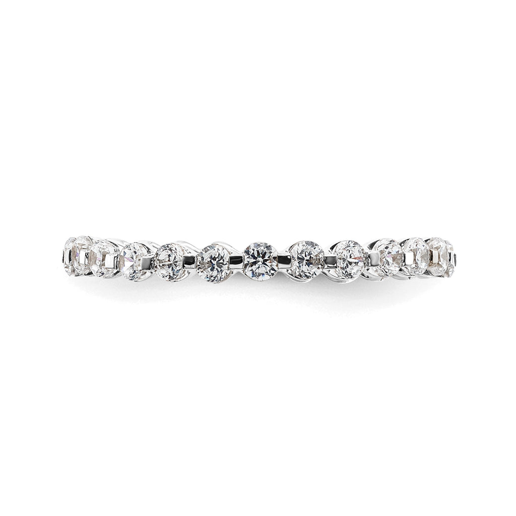 Lab-Grown Diamond Eternity Band in 14K White Gold, 2.2mm (7/8 ct. tw.), Size 7 - Sophia Jewelers
