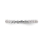 Lab-Grown Diamond Eternity Band in 14K White Gold, 2.2mm (7/8 ct. tw.), Size 7 - Sophia Jewelers