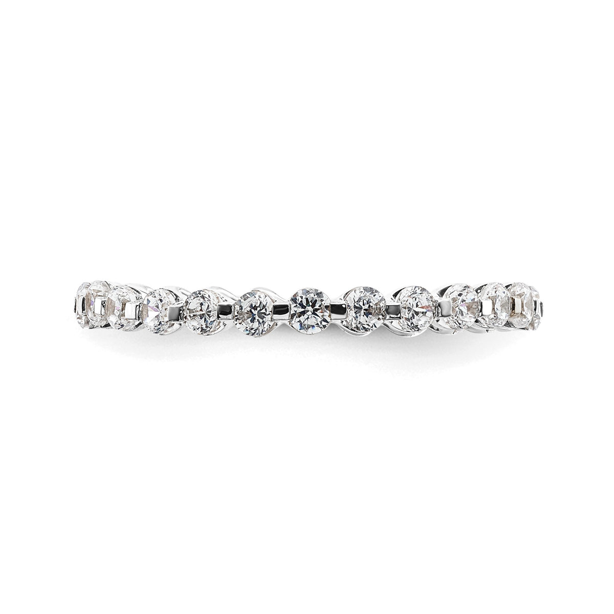 Lab-Grown Diamond Eternity Band in 14K White Gold, 2.2mm (7/8 ct. tw.), Size 7 - Sophia Jewelers