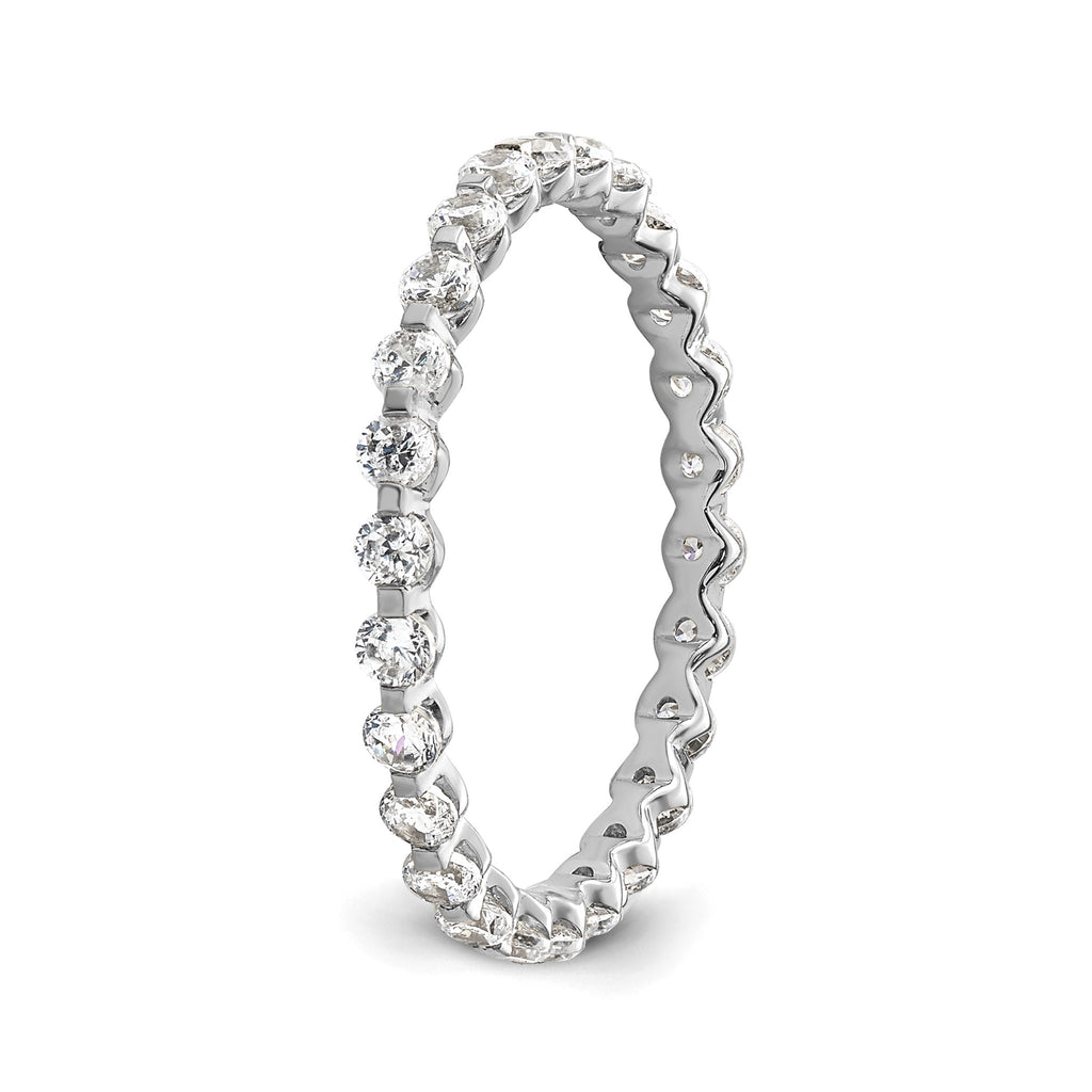 Lab-Grown Diamond Eternity Band in 14K White Gold, 2.2mm (7/8 ct. tw.), Size 7 - Sophia Jewelers