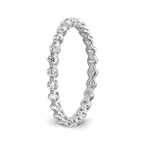 Lab-Grown Diamond Eternity Band in 14K White Gold, 2.2mm (7/8 ct. tw.), Size 7 - Sophia Jewelers