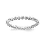Lab-Grown Diamond Eternity Band in 14K White Gold, 2.2mm (7/8 ct. tw.), Size 7 - Sophia Jewelers