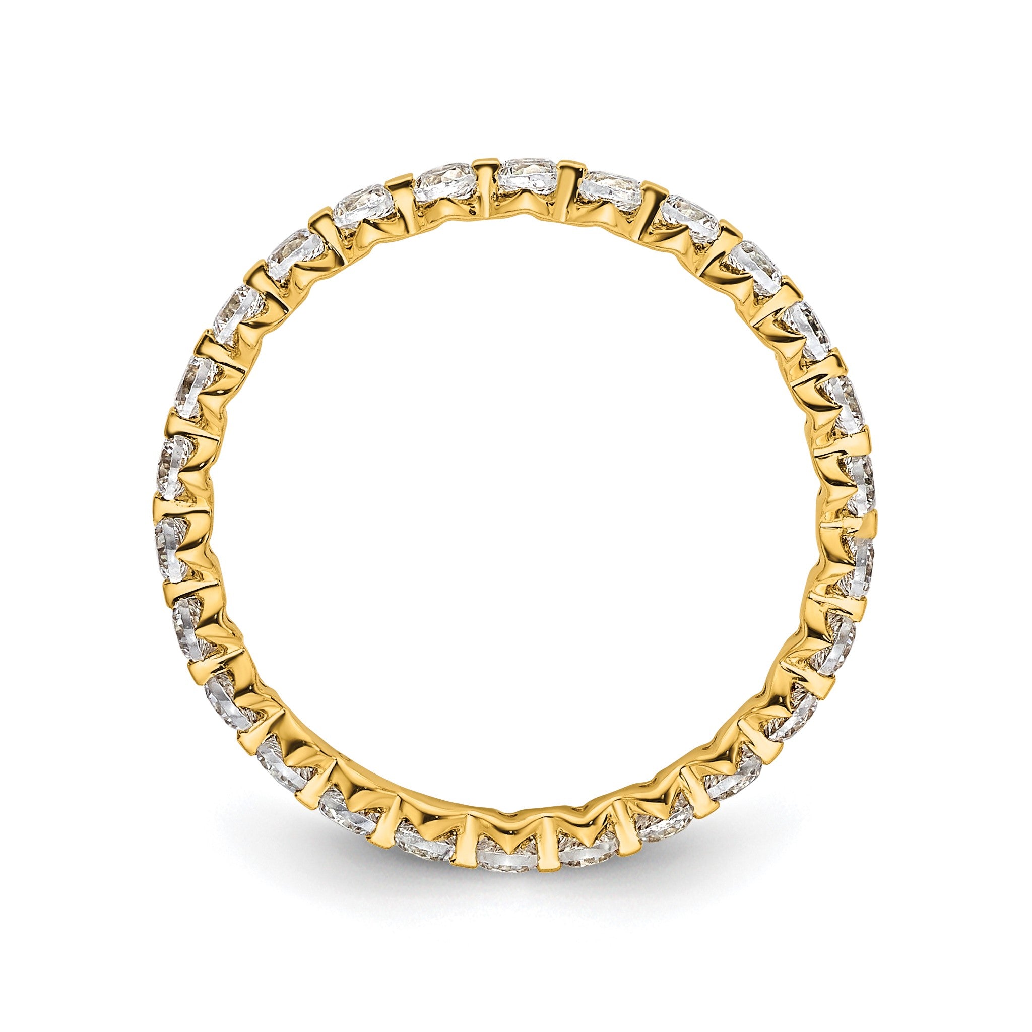Lab-Grown Diamond Eternity Band in 14K Yellow Gold, 2.2mm (7/8 ct. tw.), Size 6 Secondary image