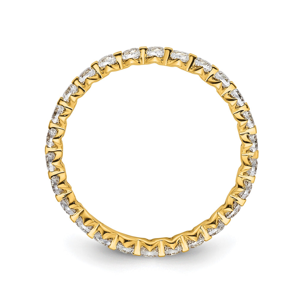 Lab-Grown Diamond Eternity Band in 14K Yellow Gold, 2.2mm (7/8 ct. tw.), Size 8 - Sophia Jewelers