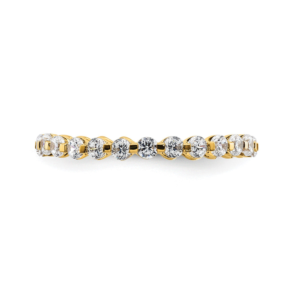 Lab-Grown Diamond Eternity Band in 14K Yellow Gold, 2.2mm (7/8 ct. tw.), Size 8 - Sophia Jewelers