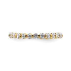 Lab-Grown Diamond Eternity Band in 14K Yellow Gold, 2.2mm (7/8 ct. tw.), Size 8 - Sophia Jewelers