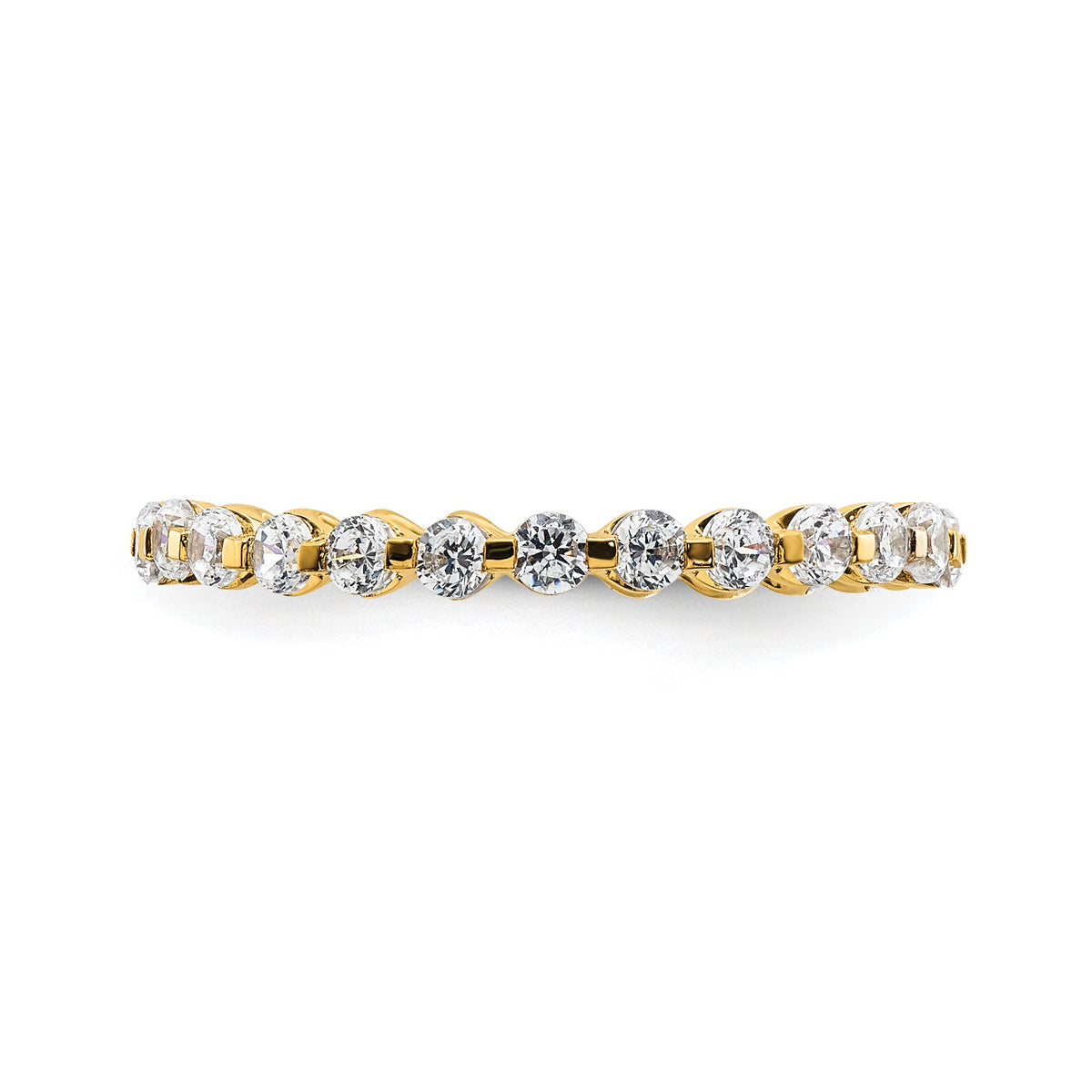 Lab-Grown Diamond Eternity Band in 14K Yellow Gold, 2.2mm (7/8 ct. tw.), Size 8 - Sophia Jewelers