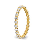 Lab-Grown Diamond Eternity Band in 14K Yellow Gold, 2.2mm (7/8 ct. tw.), Size 8 - Sophia Jewelers