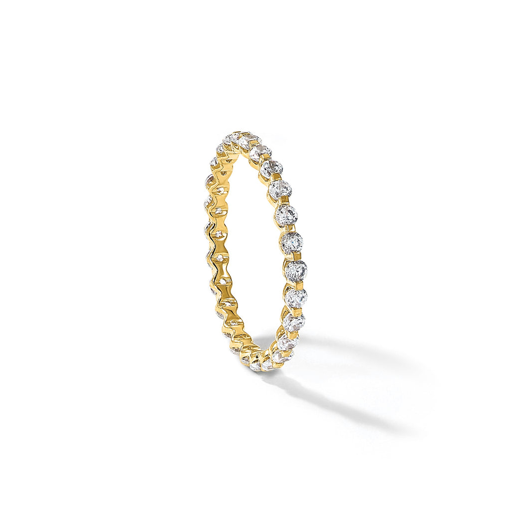 Lab-Grown Diamond Eternity Band in 14K Yellow Gold, 2.2mm (7/8 ct. tw.), Size 8 - Sophia Jewelers