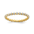 Lab-Grown Diamond Eternity Band in 14K Yellow Gold, 2.2mm (7/8 ct. tw.), Size 8 - Sophia Jewelers