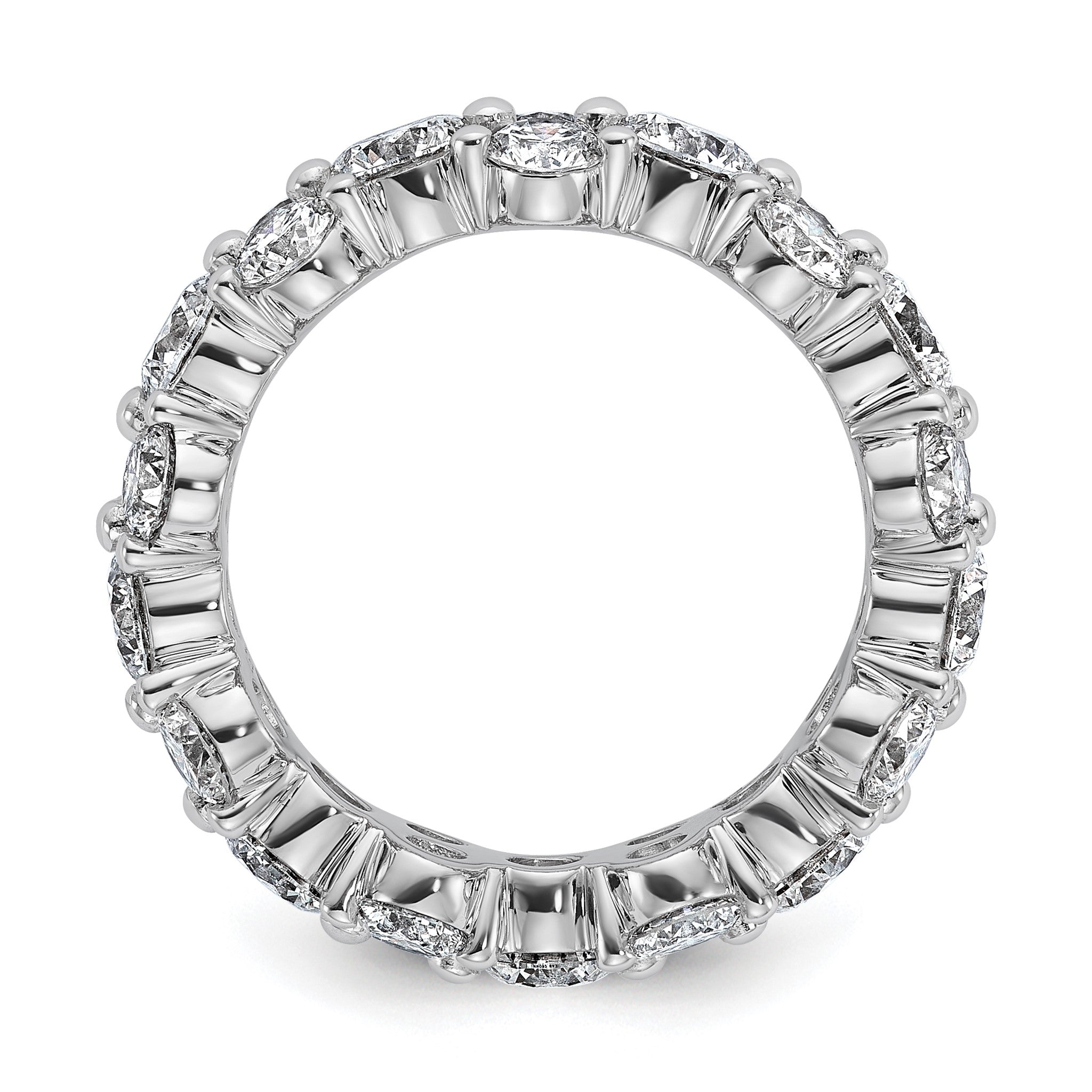 Lab-Grown Diamond Eternity Band in 14K White Gold (3 1/5 ct. tw.), Size 4 Secondary image