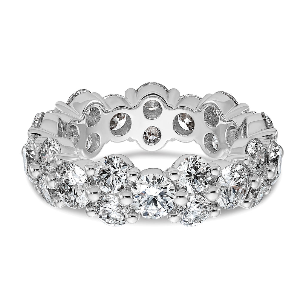 Lab-Grown Diamond Eternity Band in 14K White Gold (3 1/5 ct. tw.), Size 4 - Sophia Jewelers