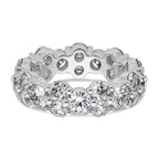 Lab-Grown Diamond Eternity Band in 14K White Gold (3 1/5 ct. tw.), Size 4 - Sophia Jewelers