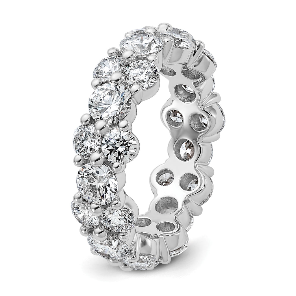 Lab-Grown Diamond Eternity Band in 14K White Gold (3 1/5 ct. tw.), Size 4 - Sophia Jewelers