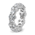 Lab-Grown Diamond Eternity Band in 14K White Gold (3 1/5 ct. tw.), Size 4 - Sophia Jewelers