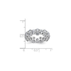 Lab-Grown Diamond Eternity Band in 14K White Gold (3 1/5 ct. tw.), Size 4 - Sophia Jewelers