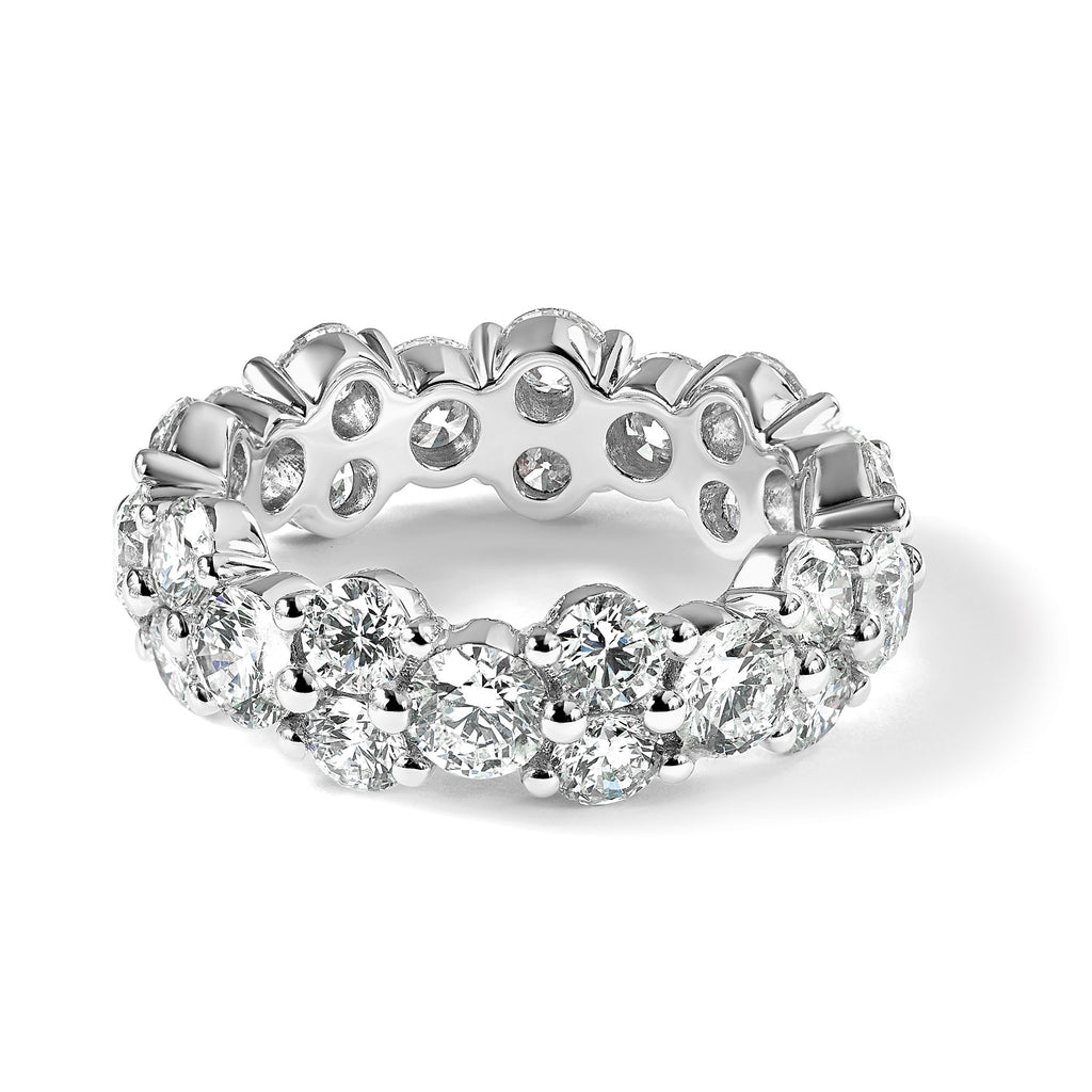 Lab-Grown Diamond Eternity Band in 14K White Gold (3 1/5 ct. tw.), Size 4 - Sophia Jewelers