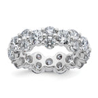 Lab-Grown Diamond Eternity Band in 14K White Gold (3 1/5 ct. tw.), Size 4 - Sophia Jewelers
