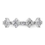 Lab-Grown Diamond Eternity Band in 14K White Gold, 2.1mm (1 1/4 ct. tw.), Size 7 - Sophia Jewelers