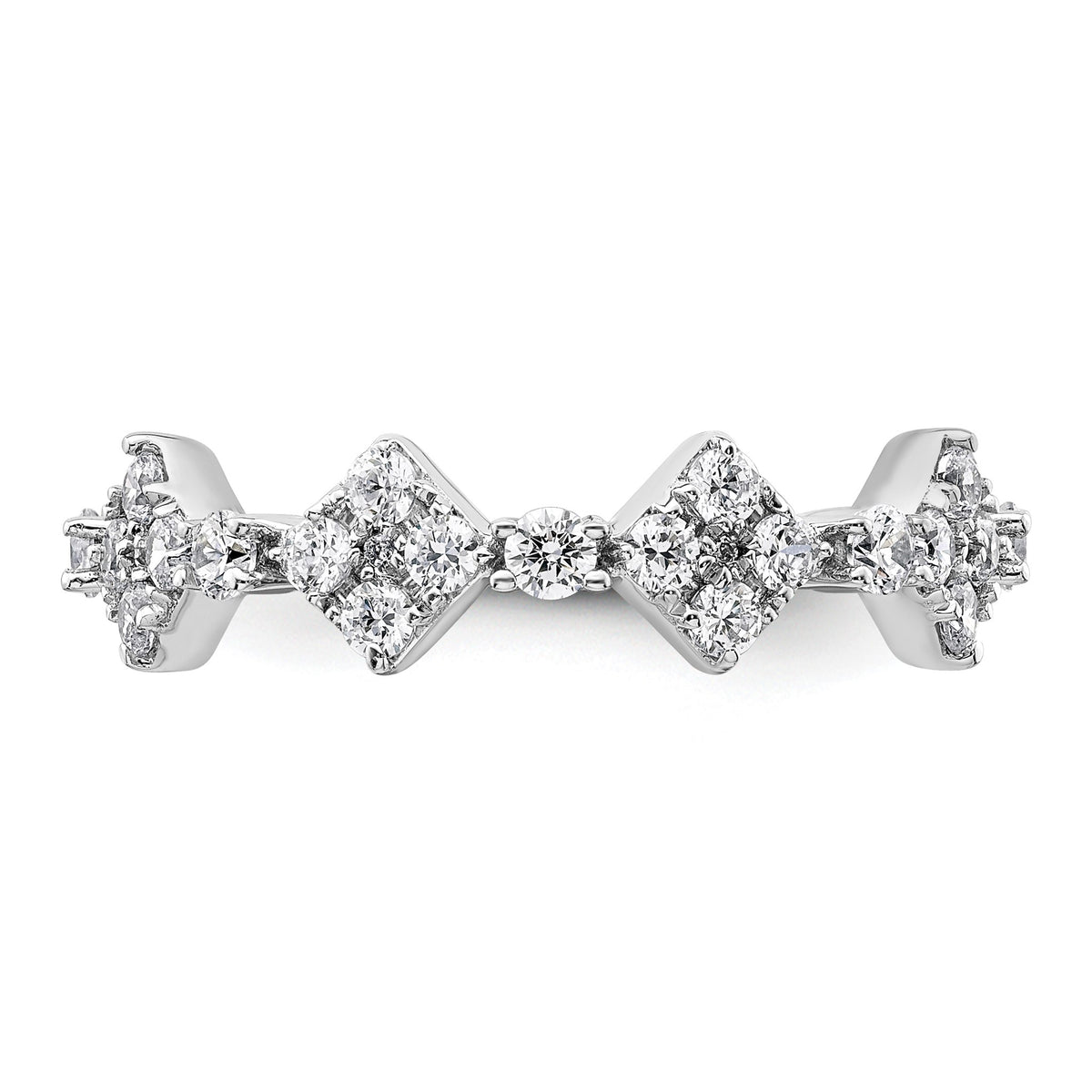 Lab-Grown Diamond Eternity Band in 14K White Gold, 2.1mm (1 1/4 ct. tw.), Size 7 - Sophia Jewelers