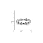 Lab-Grown Diamond Eternity Band in 14K White Gold, 2.1mm (1 1/4 ct. tw.), Size 7 - Sophia Jewelers