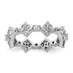 Lab-Grown Diamond Eternity Band in 14K White Gold, 2.1mm (1 1/4 ct. tw.), Size 7 - Sophia Jewelers