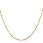 14K 30 inch 1.5mm Ultra Diamond-cut Rope with Lobster Clasp Chain