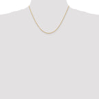 14K 18 inch 1.5mm Ultra Diamond-cut Rope with Lobster Clasp Chain