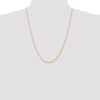 14K 24 inch 1.5mm Ultra Diamond-cut Rope with Lobster Clasp Chain