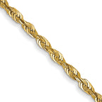 Diamond-Cut Rope Chain in 14K Yellow Gold, 1.5mm - Sophia Jewelers