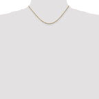 14K 1.8mm Ultra Diamond-cut Rope with Lobster Clasp Chain