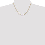 14K 1.8mm Ultra Diamond-cut Rope with Lobster Clasp Chain