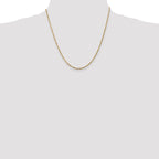 14K 1.8mm Ultra Diamond-cut Rope with Lobster Clasp Chain