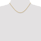 14K 16 inch 2mm Ultra Diamond-cut Rope with Lobster Clasp Chain