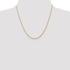 14K 20 inch 2mm Ultra Diamond-cut Rope with Lobster Clasp Chain
