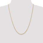 14K 24 inch 2mm Ultra Diamond-cut Rope with Lobster Clasp Chain