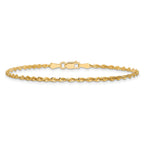 Diamond-Cut Rope Chain in 14K Yellow Gold, 2mm - Sophia Jewelers