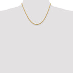 14K 18 inch 2.75mm Ultra Diamond-cut Rope with Lobster Clasp Chain