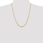 14K 24 inch 2.75mm Ultra Diamond-cut Rope with Lobster Clasp Chain