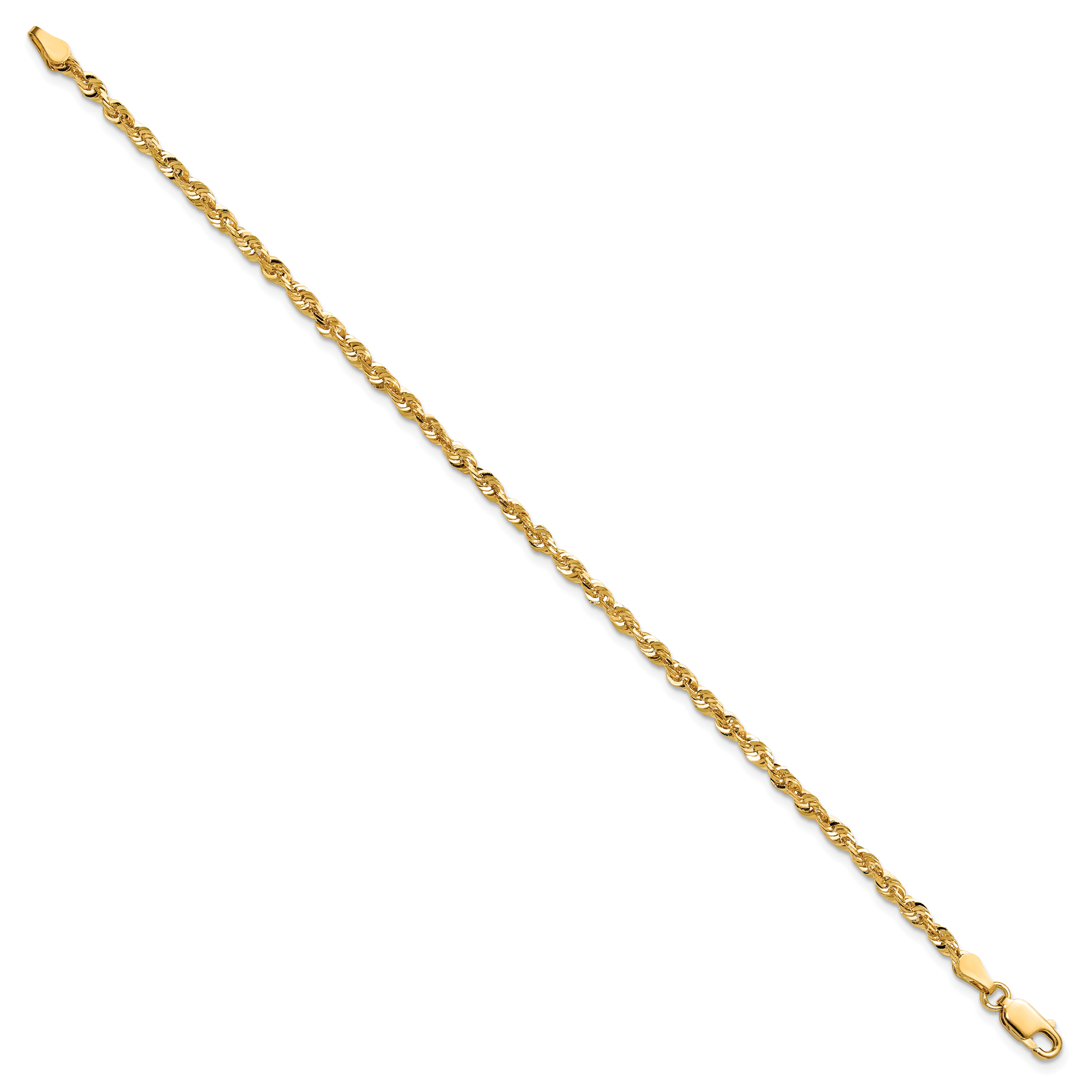 Diamond-Cut Rope Chain in 14K Yellow Gold, 2.75mm Secondary image