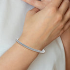 Sterling Silver Rhodium-plated Magnetic Bracelet