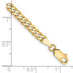 14K Yellow Gold Solid Curb Chain Necklace 3.9mm