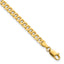 14K Yellow Gold Solid Curb Chain Necklace 3.9mm
