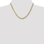 14K 4.75mm Flat Beveled Curb with Lobster Clasp Chain