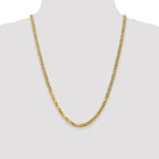 14K Yellow Gold Solid Curb Chain Necklace 4.75mm
