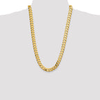 14k 12.0mm Flat Beveled Curb Chain