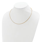 SS Gold-plat 1.1mm Round Snake 1in+1in Adjustable Chain