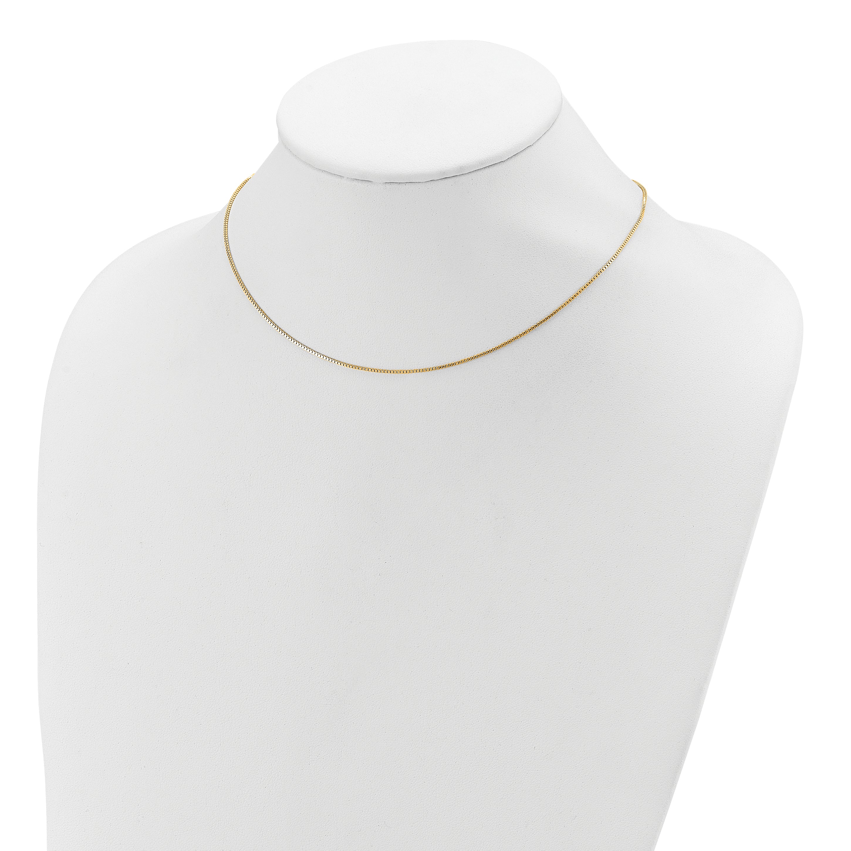 SS Gold-plated .95mm Box 1in+1in Adjustable Chain